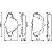 BOSCH 0 986 494 805 Bremsbeläge Low-Metallic, mit Anti-Quietsch-Blech