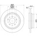 Hella | Bremsscheibe | 8DD 355 107-091