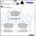 Delphi | Bremsbelagsatz, Scheibenbremse | LP2144 Delphi | Bremsbelagsatz, Scheibenbremse | LP2144