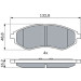 0 986 424 818 Bremsbelagsatz, Scheibenbremse