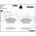 Delphi | Bremsbelagsatz, Scheibenbremse | LP1587