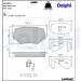 Delphi | Bremsbelagsatz, Scheibenbremse | LP1015