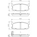 BOSCH Bremsbelagsatz, Scheibenbremse 0 986 494 226