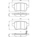 BOSCH Bremsbelagsatz, Scheibenbremse 0 986 494 802