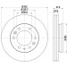 Hella | Bremsscheibe | 8DD 355 119-211