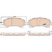 GDB3545 Bremsbelagsatz, Scheibenbremse COTEC
