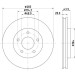 Hella | Bremsscheibe | 8DD 355 125-071