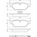 BOSCH Bremsbelagsatz, Scheibenbremse 0 986 424 027