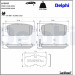 Delphi | Bremsbelagsatz, Scheibenbremse | LP2027 Delphi | Bremsbelagsatz, Scheibenbremse | LP2027