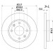 Hella | Bremsscheibe | 8DD 355 106-191