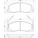 BOSCH Bremsbelagsatz, Scheibenbremse 0 986 460 946