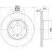 Hella | Bremsscheibe | 8DD 355 111-241