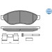 025 244 6819/W1 Bremsbelagsatz, Scheibenbremse MEYLE-ORIGINAL: True to OE.