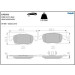 Delphi Bremsbelagsatz, Scheibenbremse LP2101