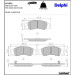Delphi Bremsbelagsatz, Scheibenbremse LP1932