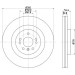 Hella | Bremsscheibe | 8DD 355 126-321 Hella | Bremsscheibe | 8DD 355 126-321