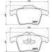 Brembo | Bremsbelagsatz, Scheibenbremse | P 86 019 Brembo | Bremsbelagsatz, Scheibenbremse | P 86 019