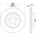 Hella | Bremsscheibe | 8DD 355 116-261 Hella | Bremsscheibe | 8DD 355 116-261