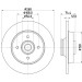 Hella | Bremsscheibe | 8DD 355 123-261