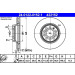 ATE | Bremsscheibe | 24.0122-0152.1 ATE | Bremsscheibe | 24.0122-0152.1