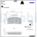 Delphi | Bremsbelagsatz, Scheibenbremse | LP1201 Delphi | Bremsbelagsatz, Scheibenbremse | LP1201