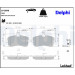 Delphi | Bremsbelagsatz, Scheibenbremse | LP1890 Delphi | Bremsbelagsatz, Scheibenbremse | LP1890
