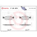 Brembo | Bremsbelagsatz, Scheibenbremse | P 23 079 Brembo | Bremsbelagsatz, Scheibenbremse | P 23 079