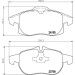 Hella Pagid | Bremsbelagsatz, Scheibenbremse | 8DB 355 012-681