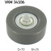 SKF | Umlenk-/Führungsrolle, Keilrippenriemen | VKM 34106 SKF | Umlenk-/Führungsrolle, Keilrippenriemen | VKM 34106