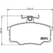Hella | Bremsbelagsatz, Scheibenbremse | 8DB 355 006-021