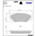 Delphi Bremsbelagsatz, Scheibenbremse LP1977