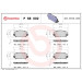 Brembo | Bremsbelagsatz, Scheibenbremse | P 68 002