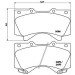 Brembo | Bremsbelagsatz, Scheibenbremse | P 83 107 Brembo | Bremsbelagsatz, Scheibenbremse | P 83 107