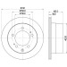 Hella | Bremsscheibe | 8DD 355 122-401