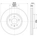 Hella | Bremsscheibe | 8DD 355 128-721 Hella | Bremsscheibe | 8DD 355 128-721