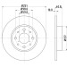 Hella | Bremsscheibe | 8DD 355 116-441 Hella | Bremsscheibe | 8DD 355 116-441