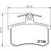 Hella | Bremsbelagsatz, Scheibenbremse | 8DB 355 017-951