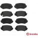 Brembo | Bremsbelagsatz, Scheibenbremse | P 54 044 Brembo | Bremsbelagsatz, Scheibenbremse | P 54 044