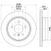 Hella | Bremsscheibe | 8DD 355 129-331