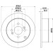 Hella | Bremsscheibe | 8DD 355 118-851 Hella | Bremsscheibe | 8DD 355 118-851