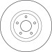 Bremsscheibe TRW SINGLE DF4989S