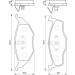 BOSCH Bremsbelagsatz, Scheibenbremse 0 986 424 502