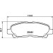 Hella | Bremsbelagsatz, Scheibenbremse | 8DB 355 020-131