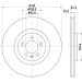 Hella | Bremsscheibe | 8DD 355 122-811