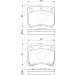 BOSCH Bremsbelagsatz, Scheibenbremse 0 986 493 550