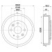 Hella | Bremstrommel | 8DT 355 300-761