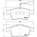 Hella | Bremsbelagsatz, Scheibenbremse | 8DB 355 015-531