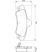 BOSCH | Bremsbelagsatz, Scheibenbremse | 0 986 424 744 BOSCH | Bremsbelagsatz, Scheibenbremse | 0 986 424 744
