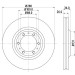 Hella | Bremsscheibe | 8DD 355 106-001