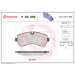 Brembo | Bremsbelagsatz, Scheibenbremse | P 50 059